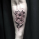 january birth flower tattoo