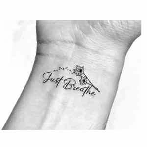 Just breathe tattoo 1