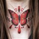 40 best red butterfly tattoo