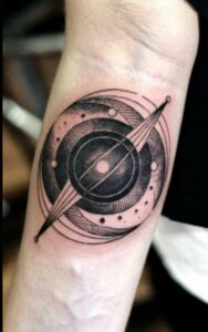 Saturn tattoo 12