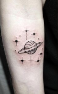 Saturn tattoo 14