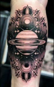 Saturn tattoo 3