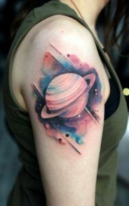 Saturn tattoo 6