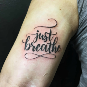 just breathe tattoo 10