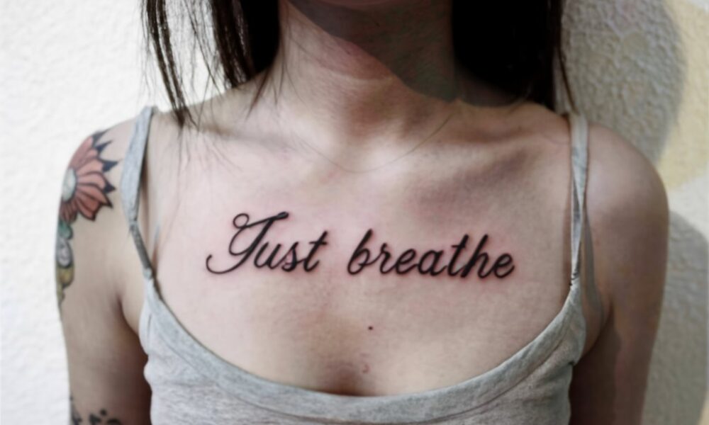 just breathe tattoo