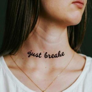 just breathe tattoo 12