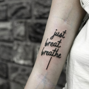 just breathe tattoo 7