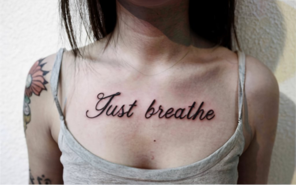 just breathe tattoo