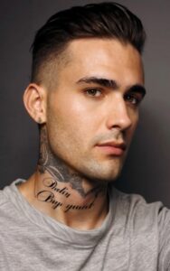 Male Behind Ear Tattoos 1