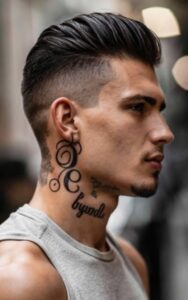 Male Behind Ear Tattoos 7