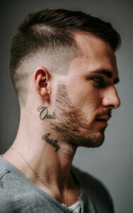 Male Behind Ear Tattoos 5