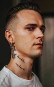 Male Behind Ear Tattoos 3