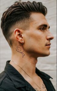 Male Behind Ear Tattoos 18