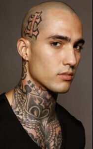 Male Behind Ear Tattoos 11