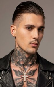 Male Behind Ear Tattoos 8