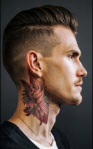 Male Behind Ear Tattoos 17