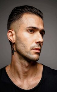 Male Behind Ear Tattoos 12