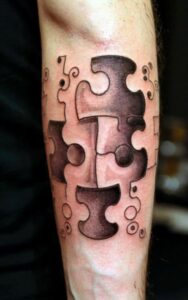 puzzle piece tattoo 2