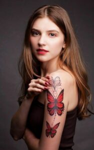 red butterfly tattoo 11