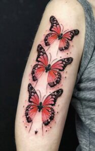 red butterfly tattoo 13