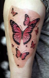 red butterfly tattoo 14