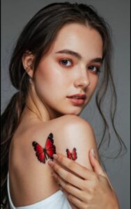 red butterfly tattoo 7