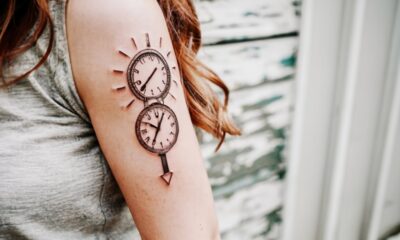 timeless clock tattoo