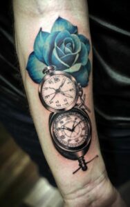 Timeless Clock Tattoo 13