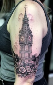 Timeless Clock Tattoo 18