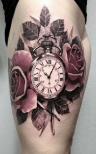 Timeless Clock Tattoo 7