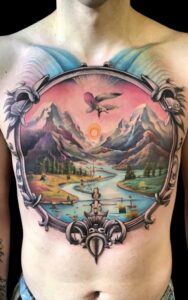 chest Tattoos piece 7