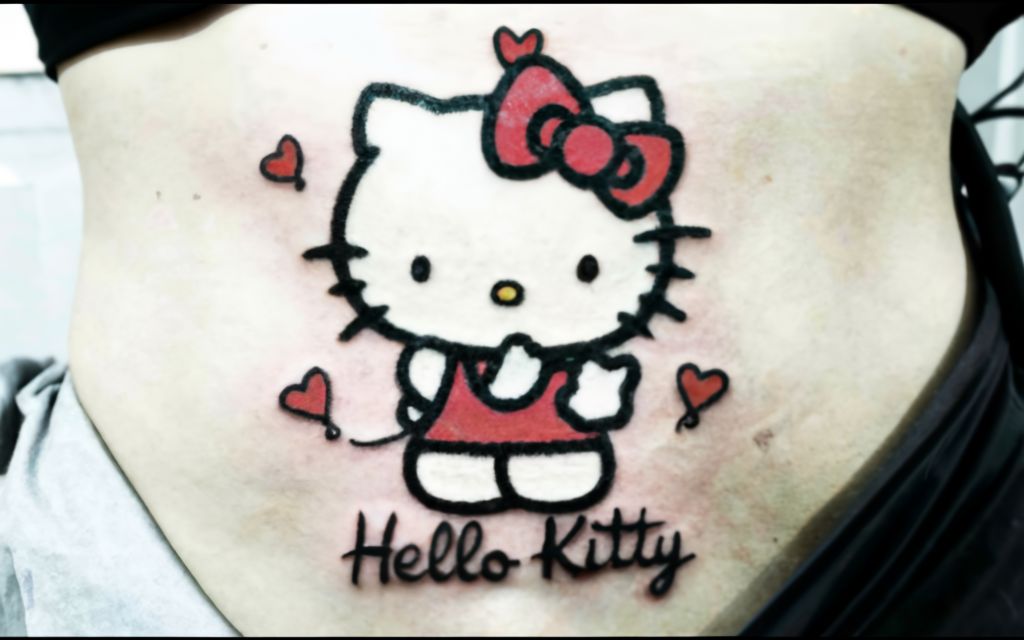 hello kitty Tattoo Cover