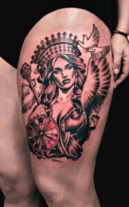 lady luck tattoo 6