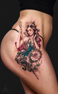 lady luck tattoo 8