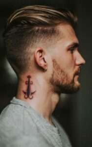 male behind the ear tattoo 1