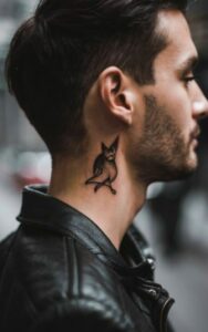male behind the ear tattoo 10
