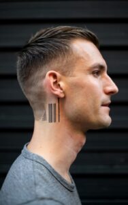 male behind the ear tattoo 11