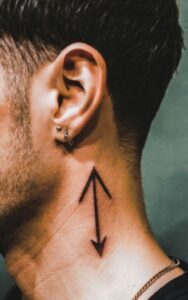 male behind the ear tattoo 12