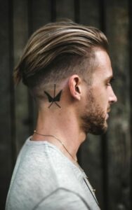 male behind the ear tattoo 14