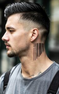 male behind the ear tattoo 4