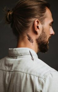 male behind the ear tattoo 5