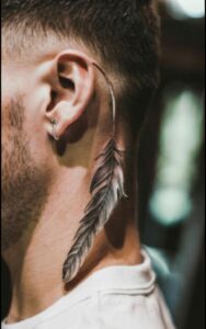 male behind the ear tattoo 6