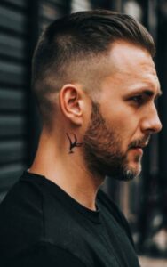 male behind the ear tattoo 8