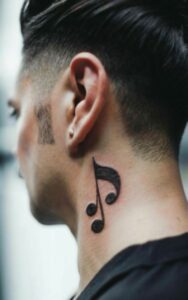 male behind the ear tattoo 9
