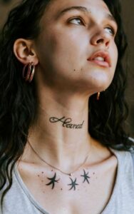 Names on Neck Tattoo 10