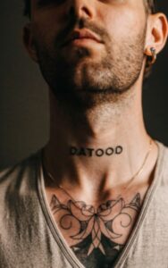 Names on Neck Tattoo 15