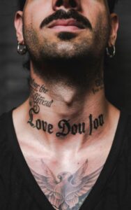 Names On Neck Tattoo 18