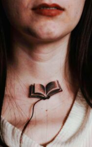 book tattoo minimalist