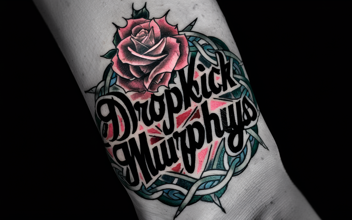 Dropkick Murphys rose tattoo