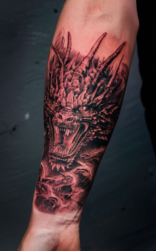 game of thrones tattoo dragon